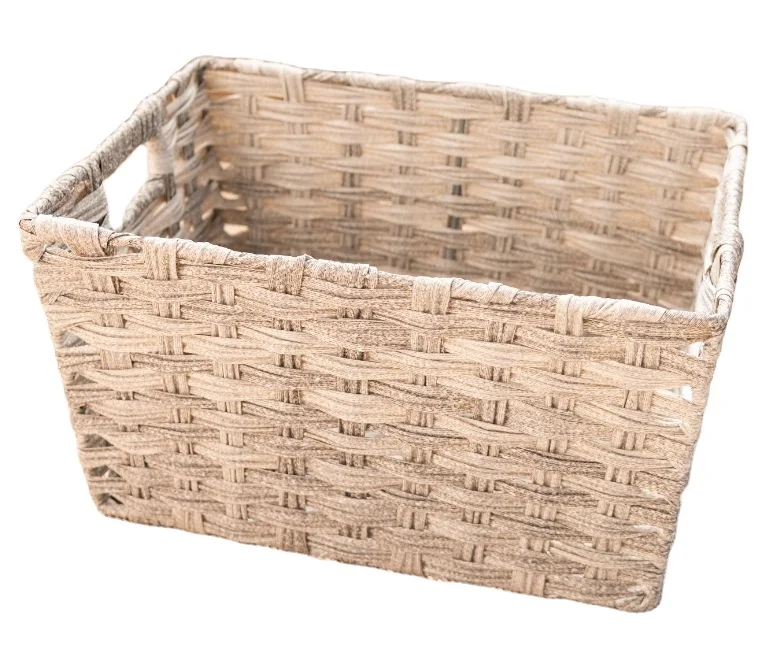 Handmade Wicker Storage Baskets Set Woven Decorative Organizing Nesting Baskets for Bedroom Bathroom