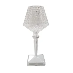 Wireless Battery Crystal Desk Lamp With Touch Home Restaurant Bar Decor Atmosphere Lamp Rechargeable Led Portable Table Light