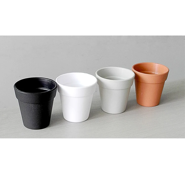 Muanufacturer Custom Wholesale 6 Inch Plastic Planters Plastic Flower Seedlings Nursery Pots with Drainage Hole