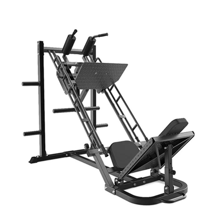 Hot Sale Gym Fitness Equipment 2 In 1 45 Degree Hack Squat Leg Strength Training Press Machine