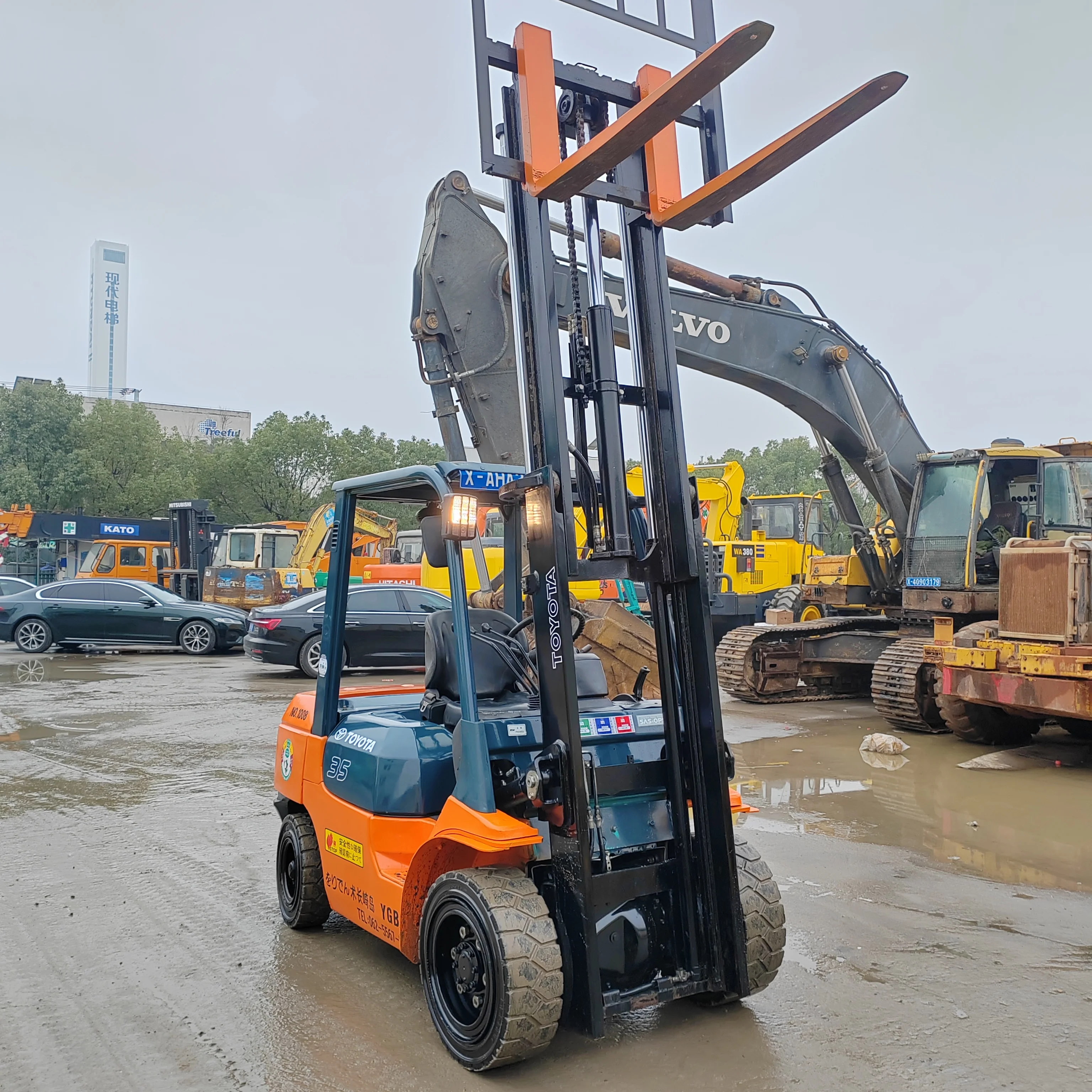 TOYOTA FD35 7FD35 3.5 Ton Used Secondhand diesel Forklift