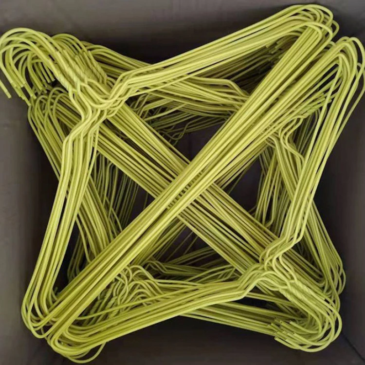 Pvc coated wire metal laundry clothes hanger,laundry shop wire hanger,laundry hanger dryer rack