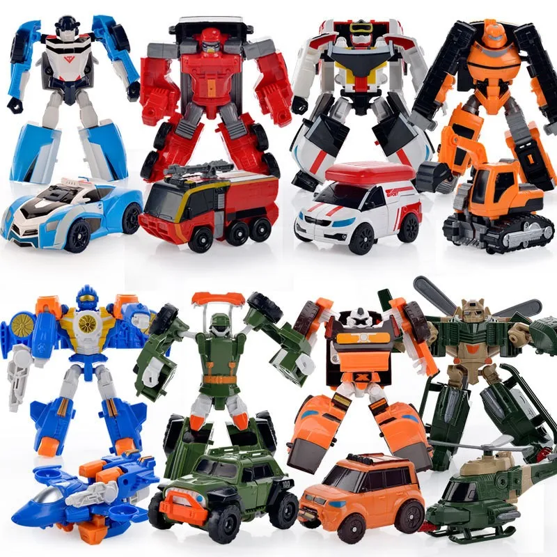 Transforming Car Toy Hot Selling Robot Car Deformation Robot Toy Changeable Diecast Car Model Toy Vehicles