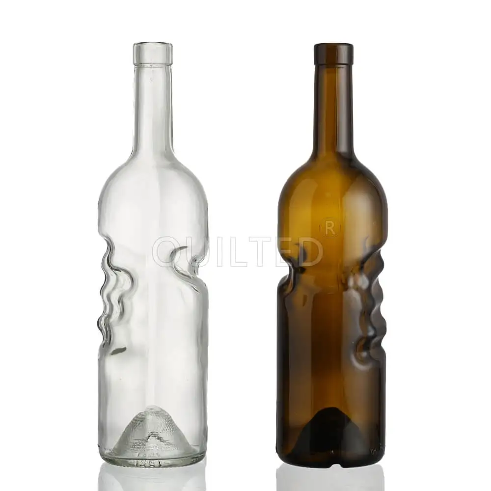 Manufacturer Sale 500ml 750ml Red Wine Bottles Glass With Corks