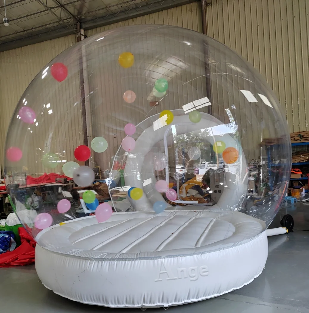 ANGE Inflatable Bubble House Clear Transparent INFLA Bubble Tent Inflatable obubble Bounce tent with LOGO