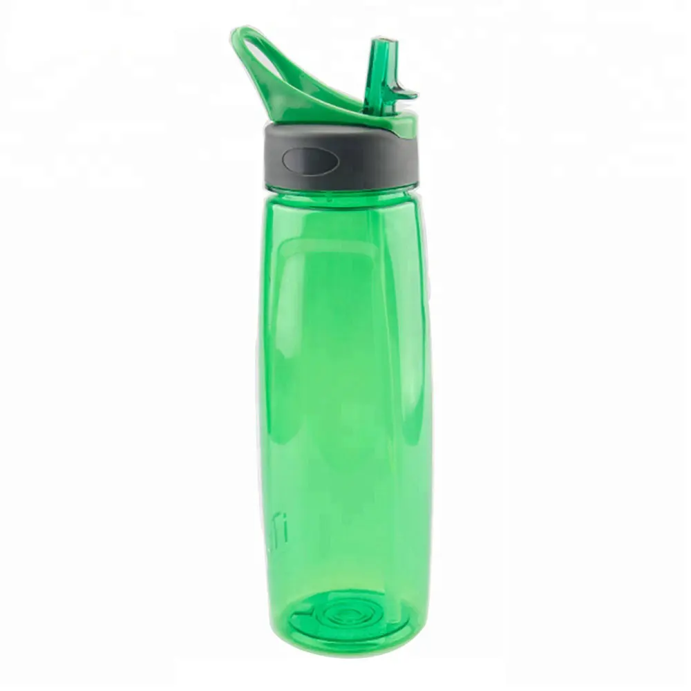 High quality factory 800 ml custom print logo OEM kids sports bpa drink tritan plastic water bottle with straw