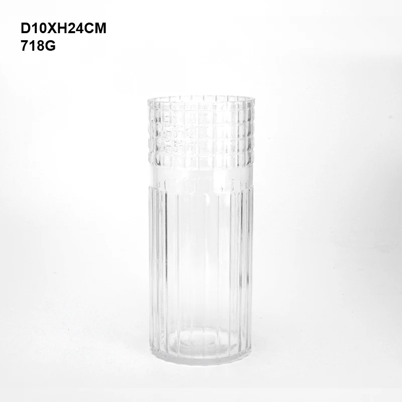 Стеклянная декоративная цветная прозрачная стеклянная ваза для цветов/стеклянные вазы для украшения дома