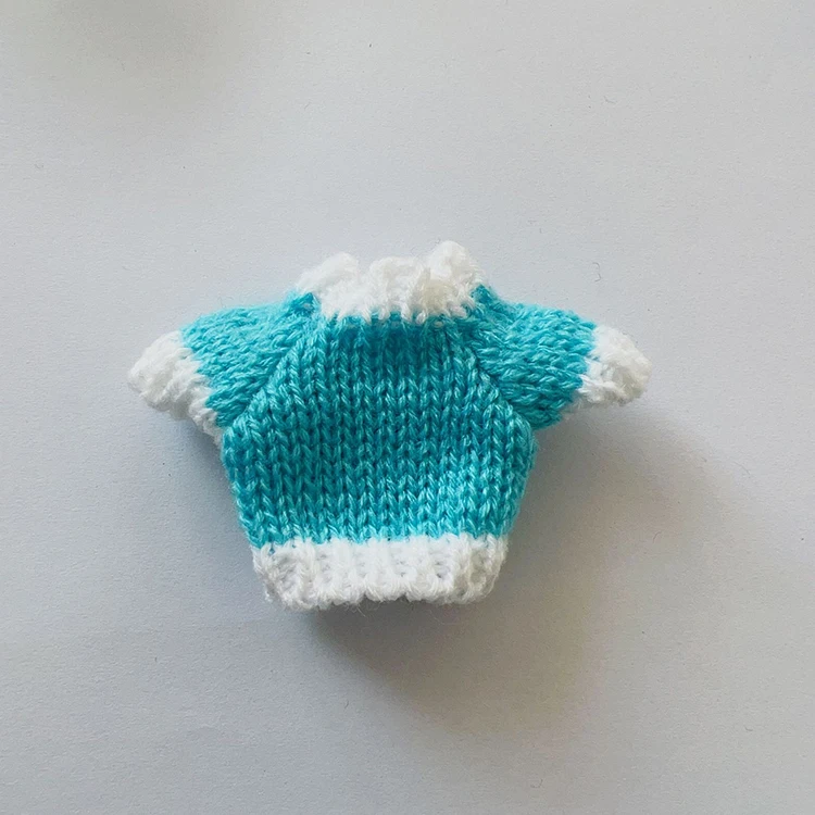 14cm 10cm Doll Accessories Kids DIY Mini Baby Doll Clothes Sweater