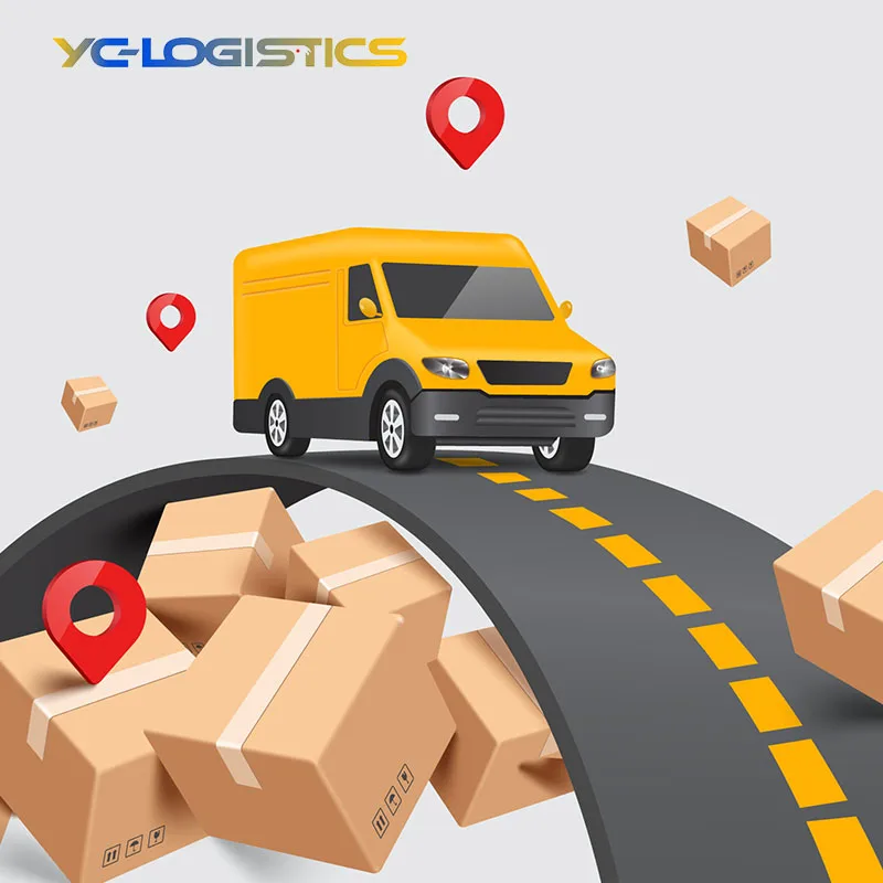 Курьерский грузовик дропшиппинг dhl экспедитор железнодорожные перевозки в США Великобритания Франция