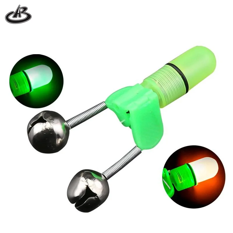 fishing bite indicator fishing rod alarm bell night light clamp tip clip bells twin bells fishing rod tip lights accessories