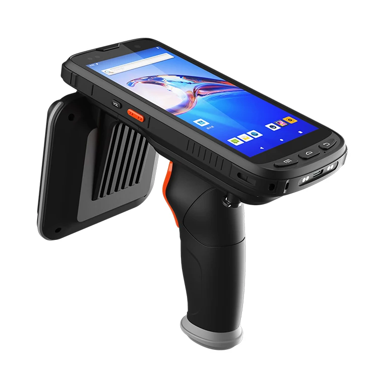 Silion RFID Handheld Mobile PDA Device Long Distance 9000mAh Battery Built In Antenna UHF RFID Handheld Reader