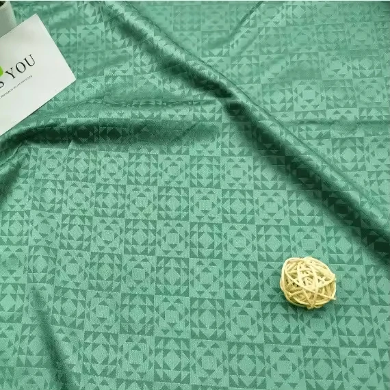 new Popular element triangle check satin jacquard textile Printed bottoming cloth fashion dress fabric