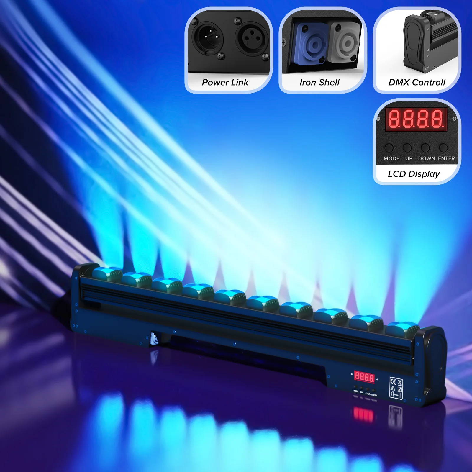 DMX луча 250 Вт настенная шайба светодиодная матричная лампа DMX512 стробоскоп лазерный DJ Disco Lives Concert 4 в 1 RGBW сценические огни движущаяся головка