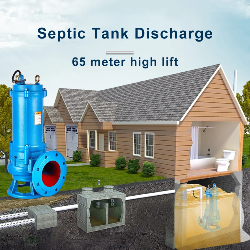 Submersible Solar Water Pump Swimming Pool Pump Self Priming Centrifugal Submersible Sewage Pump With Cutter