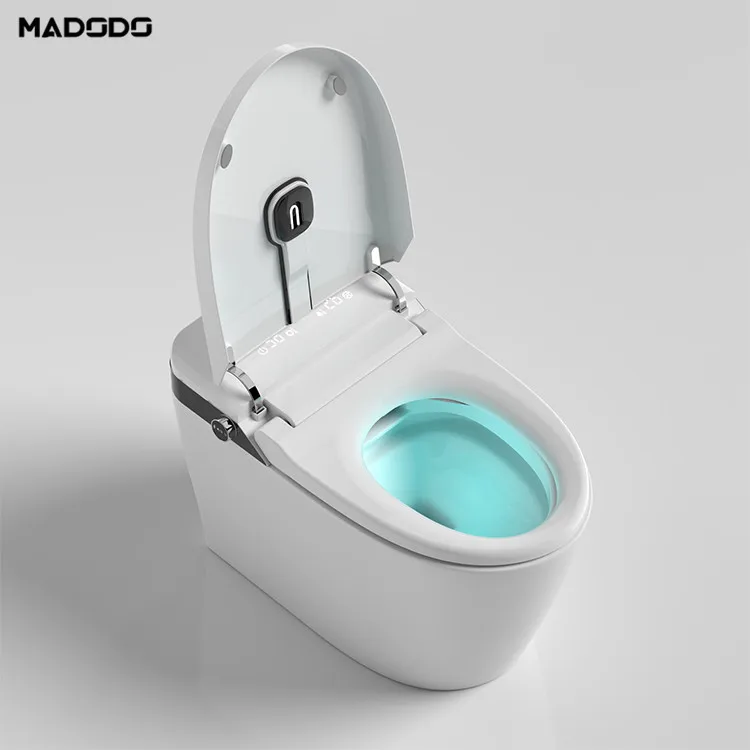 Sanitary Ware Supplier Cheap Fashion Ceramic Foot Sense Flush Smart Toilet Cleaner Intelligent Toilet Seat Lifter Automatic