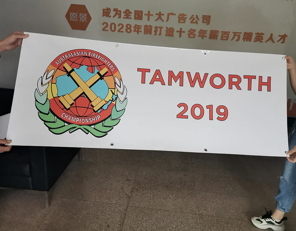 Custom printed supermarket advertising frontlit flex banner vinyl christmas banner for promotion