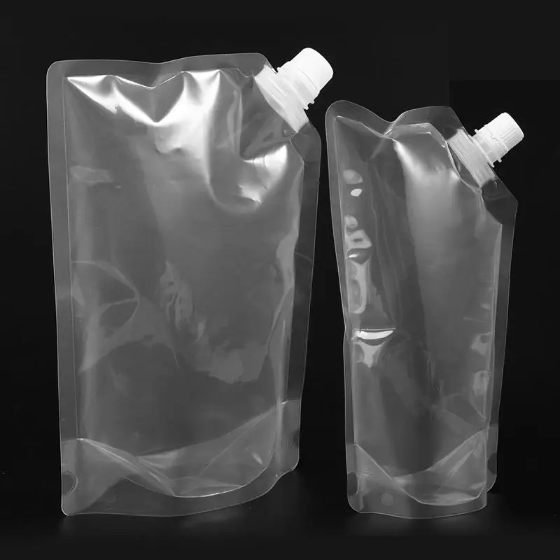 500/1000Ml Plastic Drink Packaging Bag Spout Pouch For Beverage Liquid Juice Milk Coffee Camping Outdoor Storage