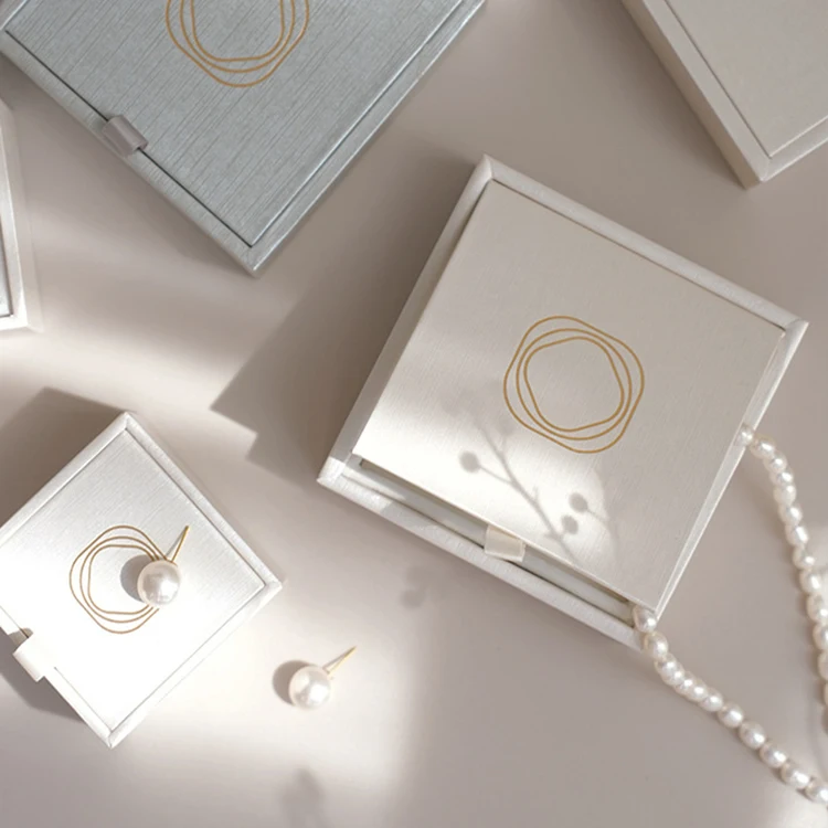 caja de embalaje de joyeria Luxury Jewelry Box Packaging Green Custom Necklace Set Gift Box For Jewelry