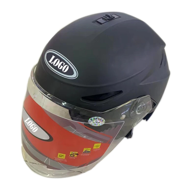 Custom Helmets Retro Black German Face Motorbike Chopper Cruiser Biker S-xxl Casque Moto Half Motorcycle Helmet