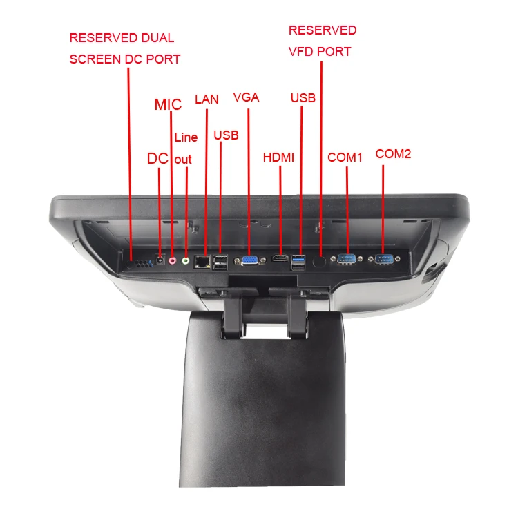 Waterproof Capacitive Touch Screen Cashier System All In One Pos Computer 15inch Pos