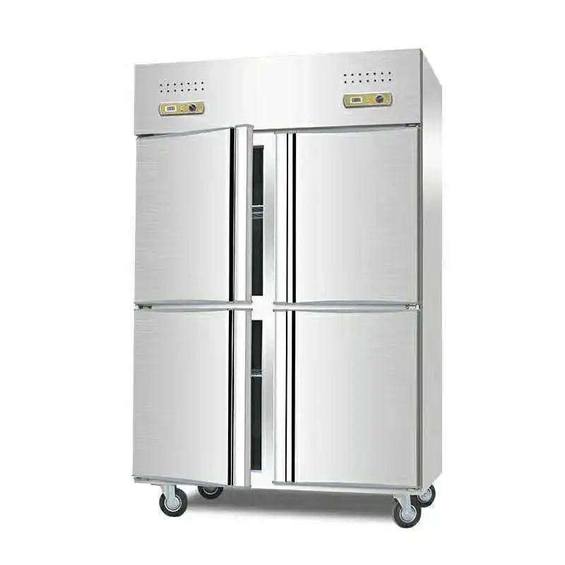 2024 Commercial Luxury Vertical Large Capacity of All Stainless Steel Refrigerator