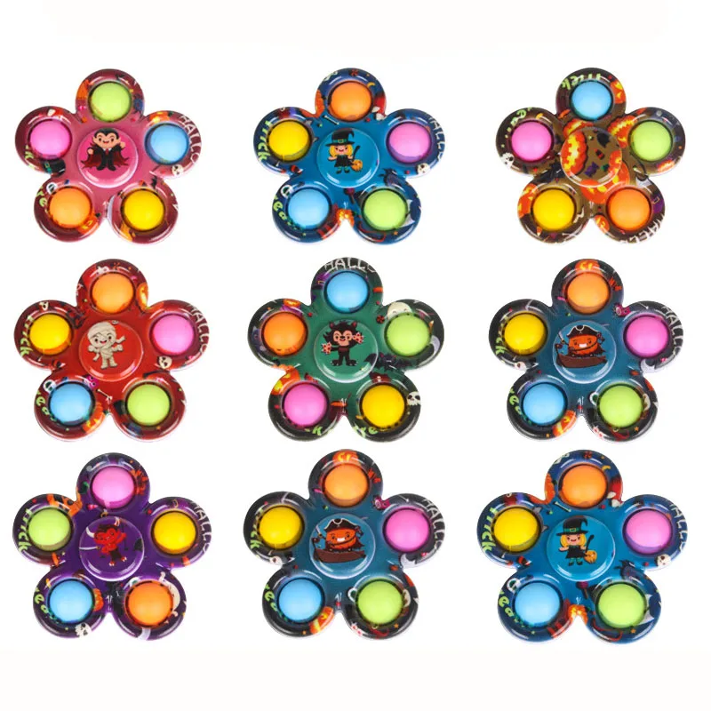 Pop Bubble Fidget Spinners for Party Favors Hand Fidget Bulk Toys for Classroom Prizes Halloween Gifts for Kids Goodie Bag