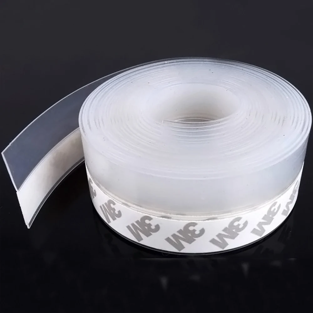 Heat Resistant SIlicone Sealing Strips for Door, Waterproof Windows Bathroom Self-adhesive Seal Strips
