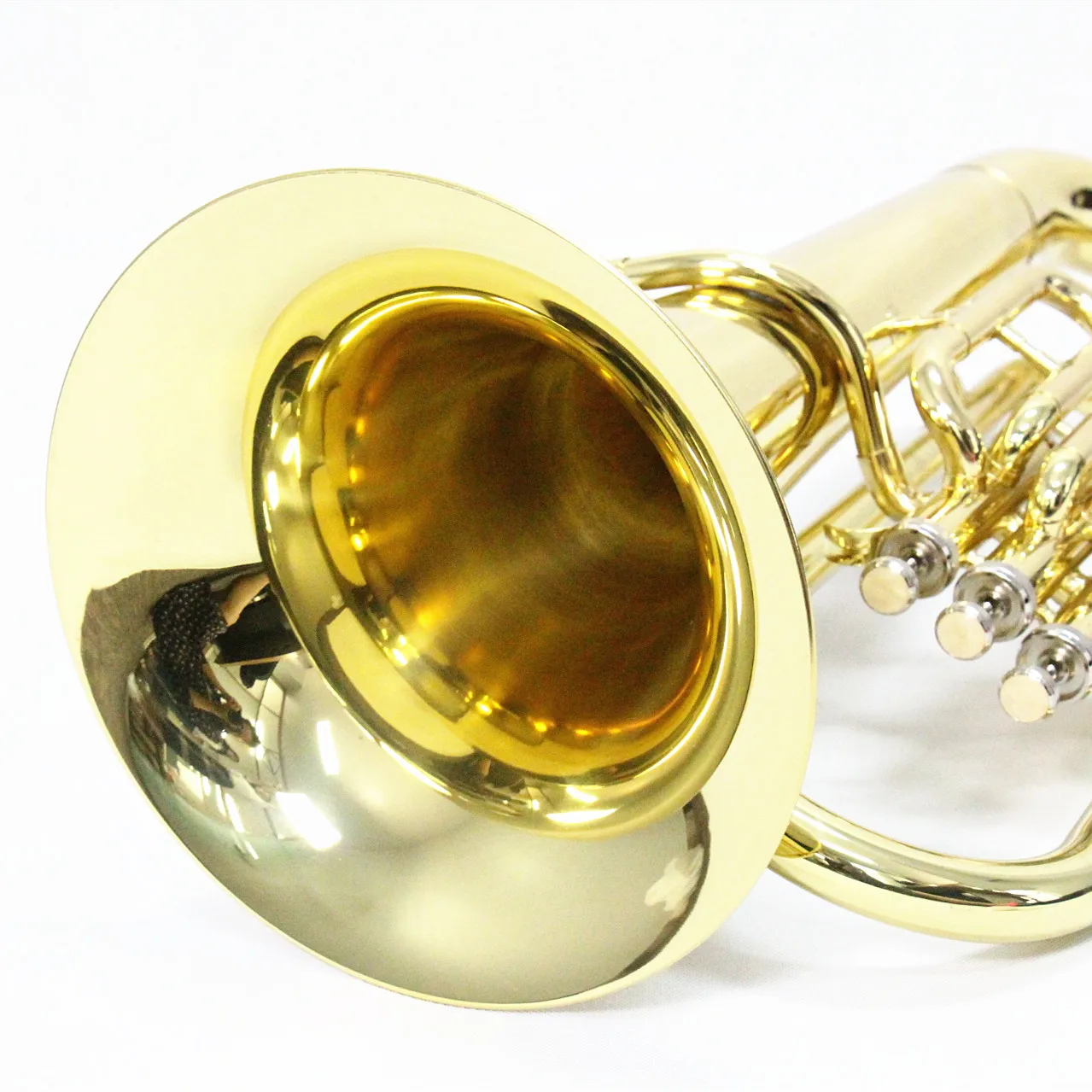  Профессиональный march euphonium 3 поршневой латунный материал cupronickel клапан Золотой лакированный