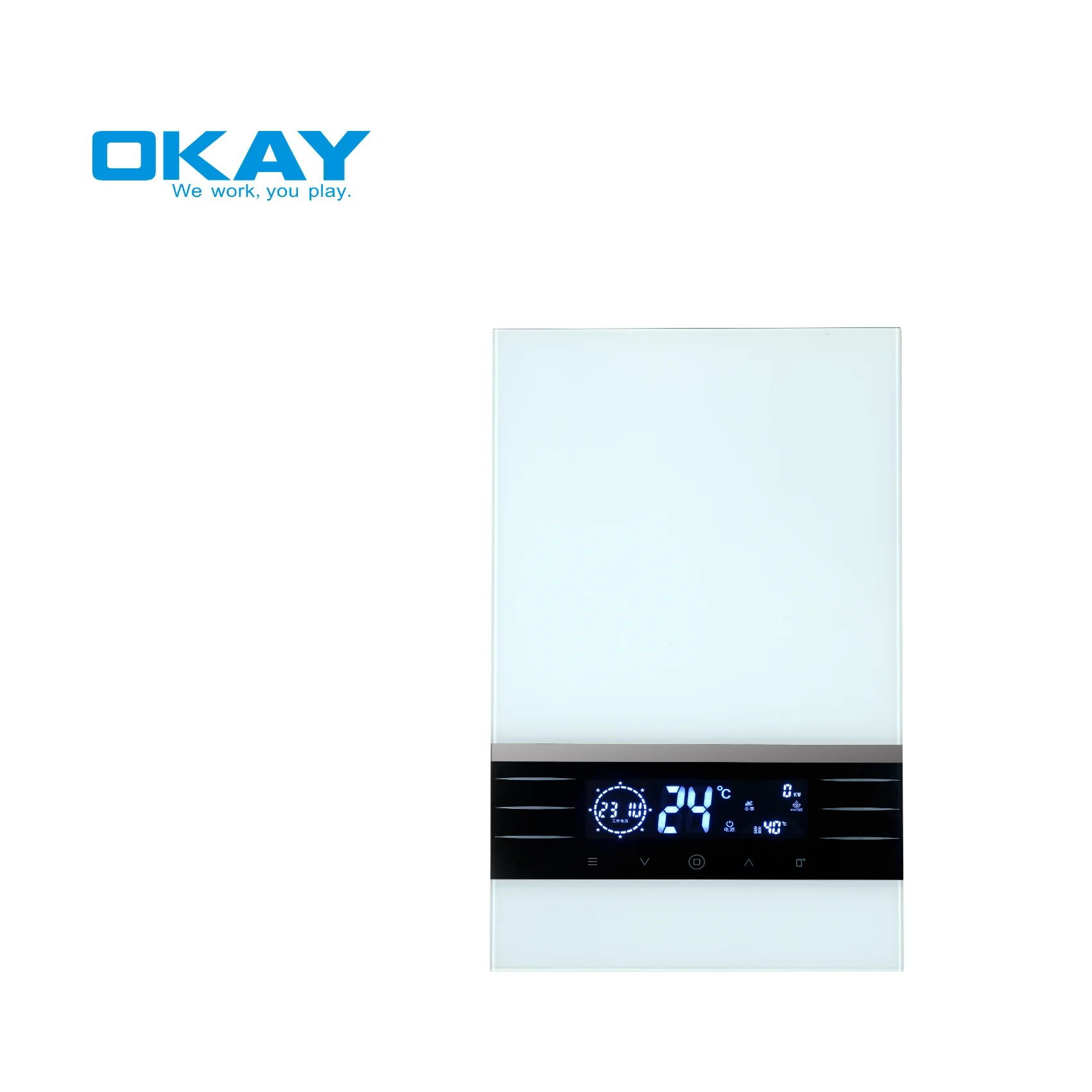 Heated Water Heater Kitchen Commercial Hot Water Instant Electric Tankless Geyser Hotel and Home Wholesale OEM 6kw 7kw Body Wall