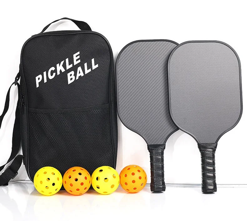 Outdoor Indoor Fiberglass Paddles USAPA Approved Carbon Fiber T700 UV Printing Customized handle grips pickleball paddle