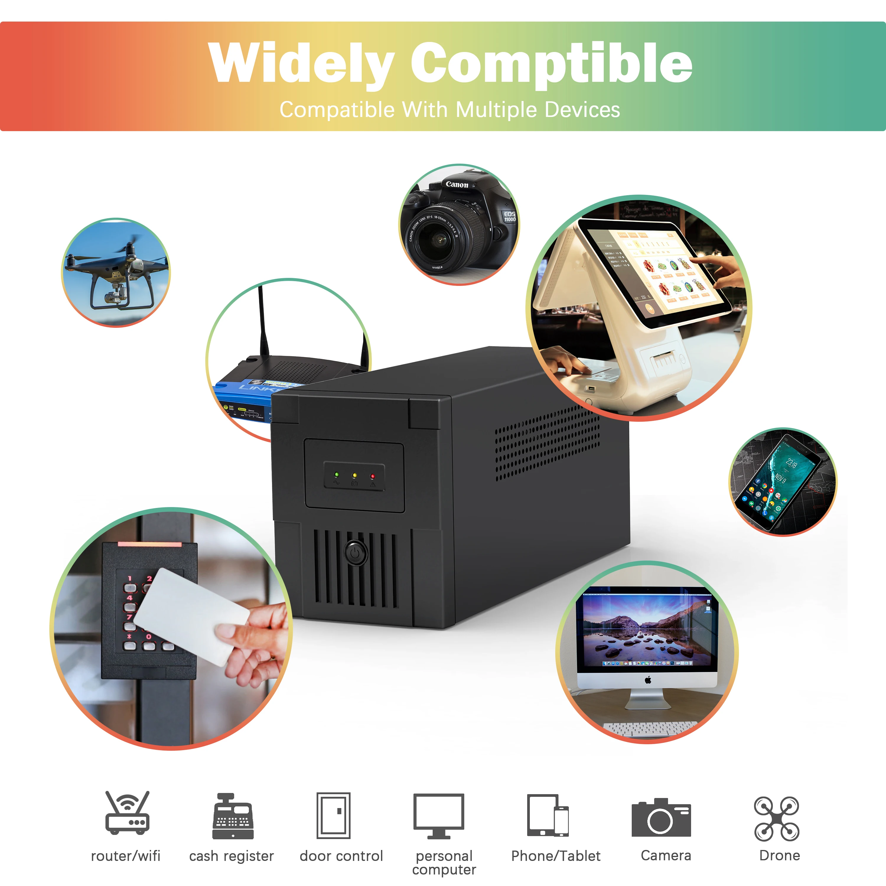 high power power supply 1200VA/720W  for pc power supply