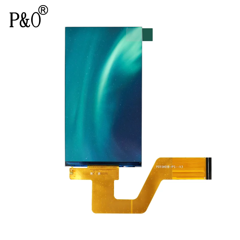 Polcd 5.5 inch 720*1280 tft lcd module rgb MIPI mode NB 800:1 contrast 300 nit tft lcd module