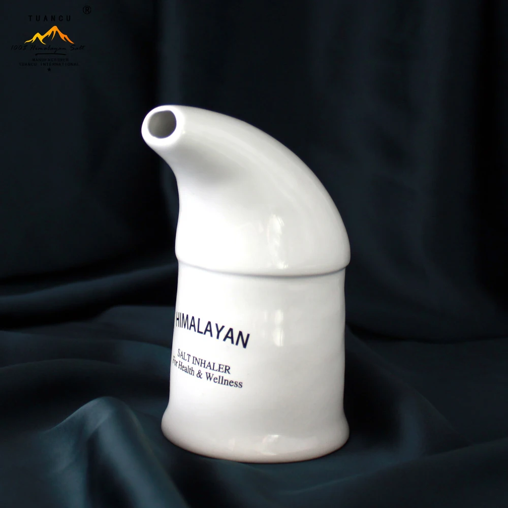 Himalayan Salt Inhaler Asthma Allergy Relief Sinus Neti Pot Nasal Cleansing Pipe