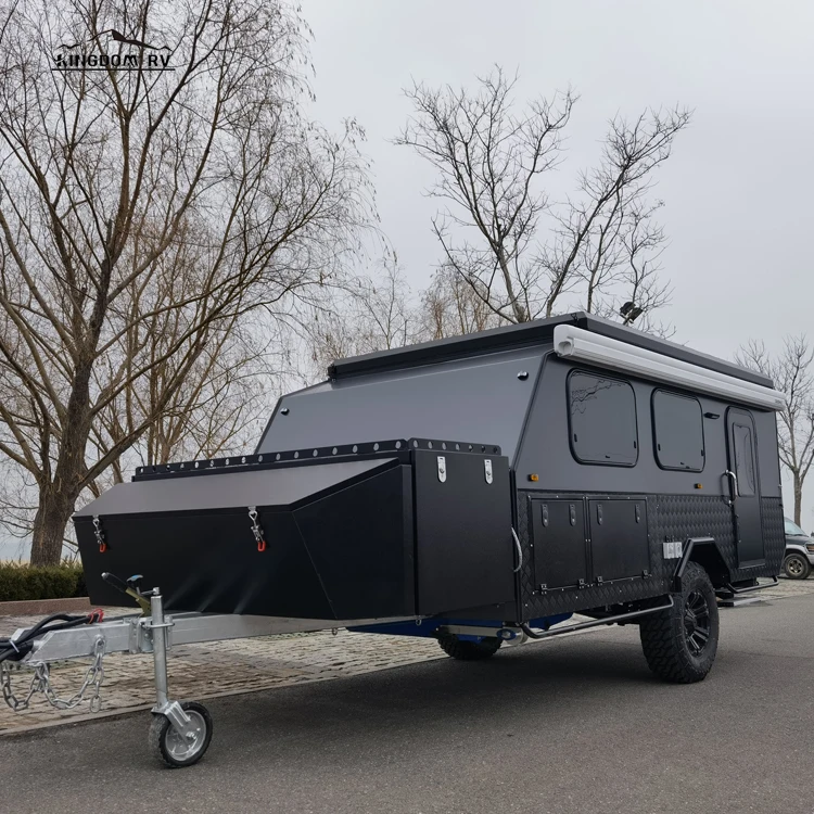 Customized Mobile Camping Camper Off Road Caravan Trailer with Shower