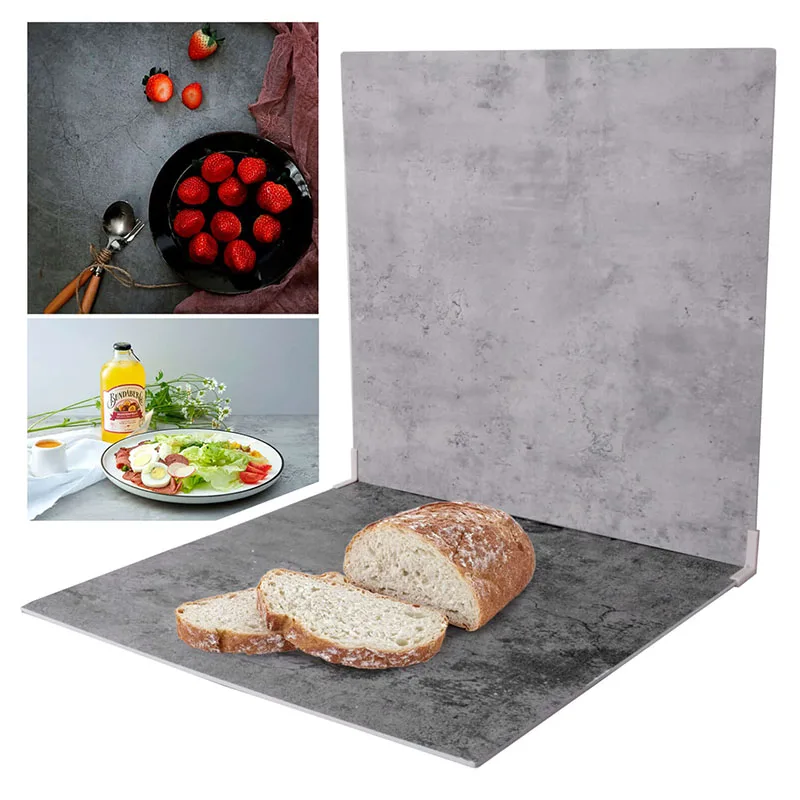 Fotobestway Photography Double-Sided 24*24 inch Photo Backdrop Boards For Ins Flat Lay Food Product Flat Lay background