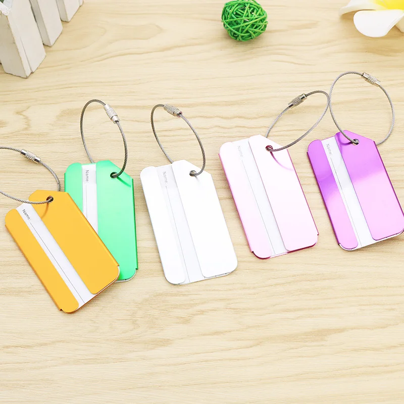 Creative baggage check-in metal hangtag airplane tag aluminum alloy luggage tag