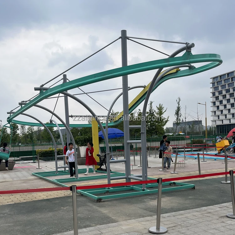 no power roller coaster Rides Pedal Mini Roller Coaster Ride outdoor children park equipment