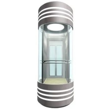 Outdoor elevator with glass elevator cabin lifts elevator