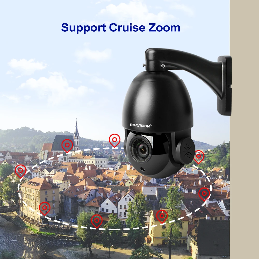 4K 8MP POE IP Camera Security System PTZ Outdoor 5MP support oem customized service Security camera Compatible HIK