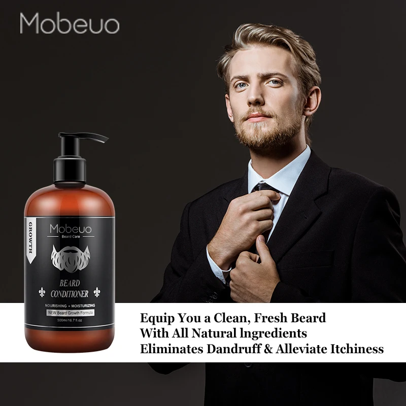 Private Label 100% organic natural beard grooming kit men care beard shampoo and conditioner
