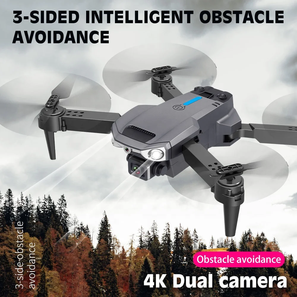 Новинка Дрон S820 Rc 4k Hd Двойная камера с ИК-обход препятствия Дистанционное управление вертолет четырехосевой самолет