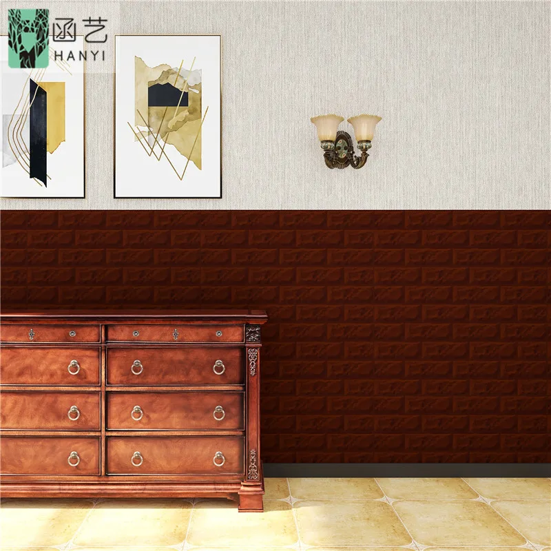  Клейкие 3d обои из пенополиэтилена с изображением кирпича настенные наклейки украшение для