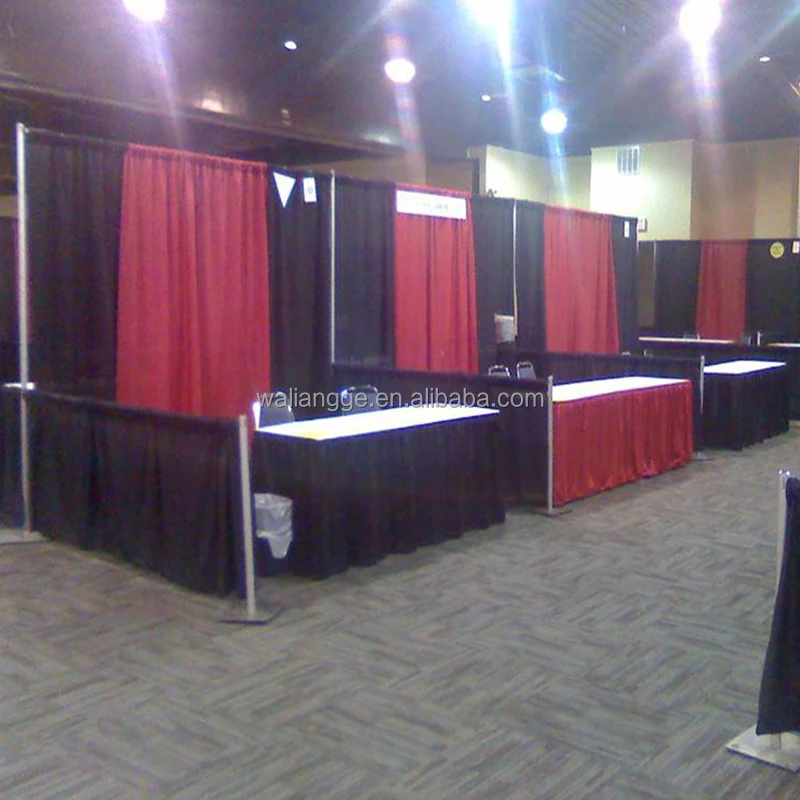 Trade show booth backdrop aluminum pipe and drape stand for exhibition curtain