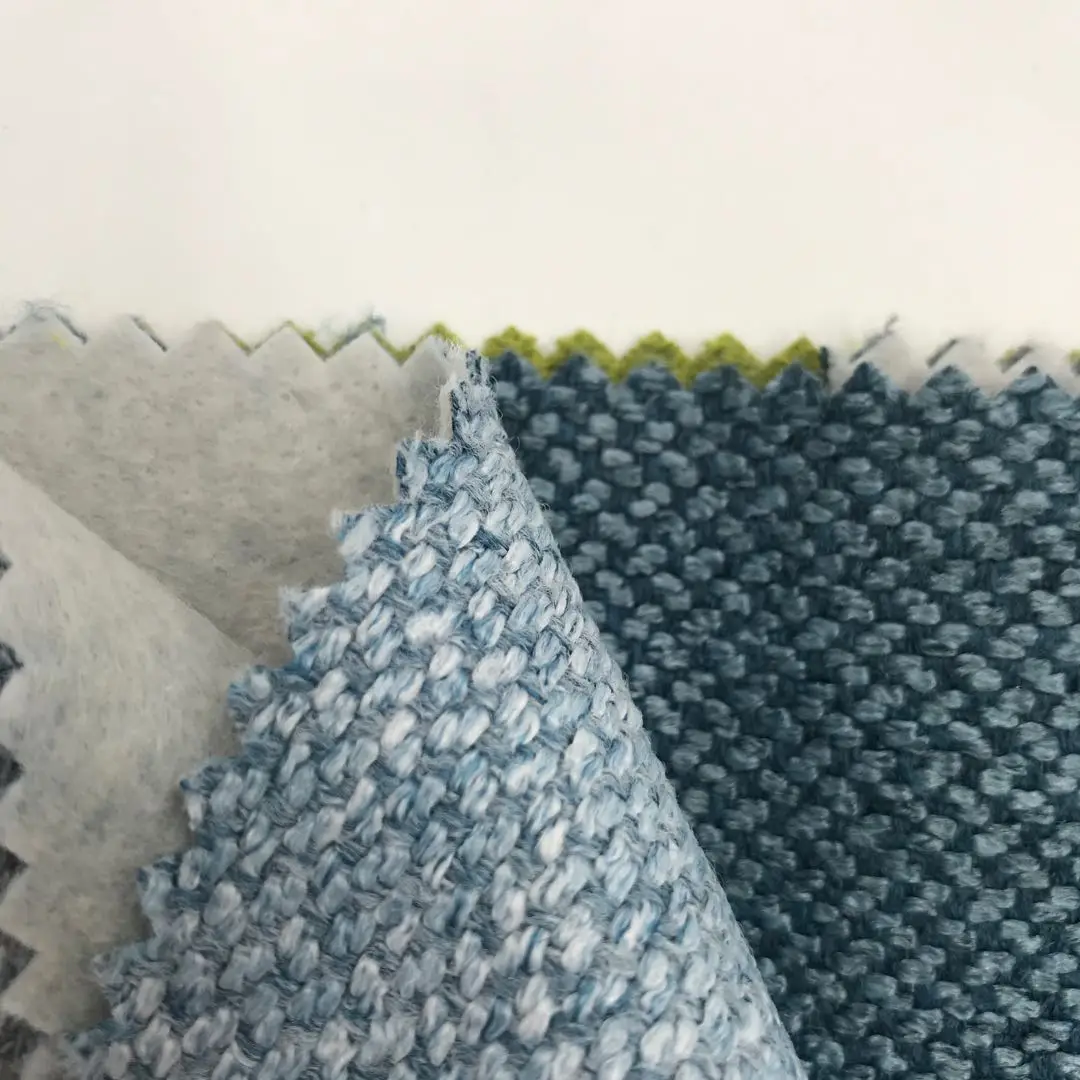 Woven 100% polyester hemp fabric linen look fabric for furniture upholstery