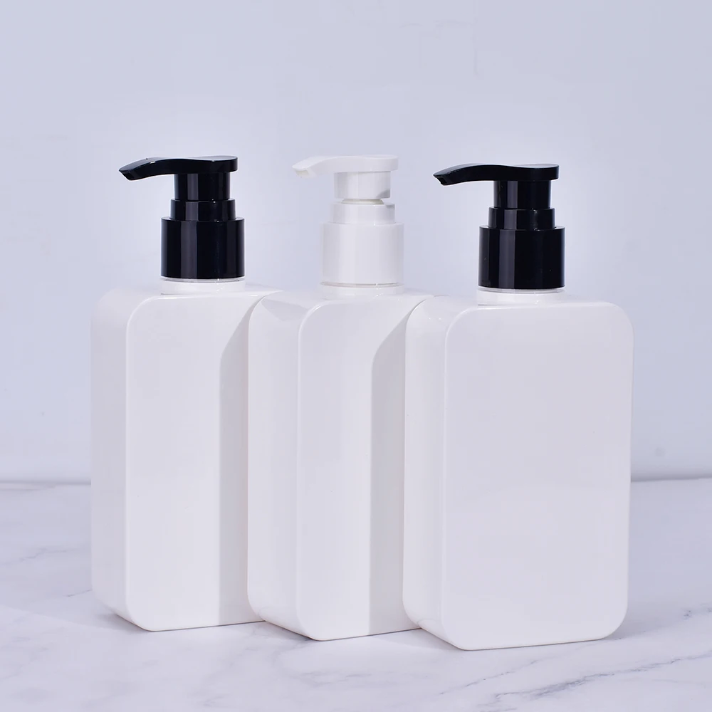 Luxury Thick Wall 400ml Packaging Biodegradable PETG  Reusable Hair Shampoo Bottle