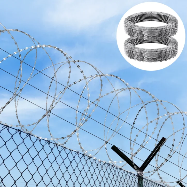 Best Price Bto 22 Concertina Wire Hot Dipped Galvanized stainless steel Razor Barbed Wire