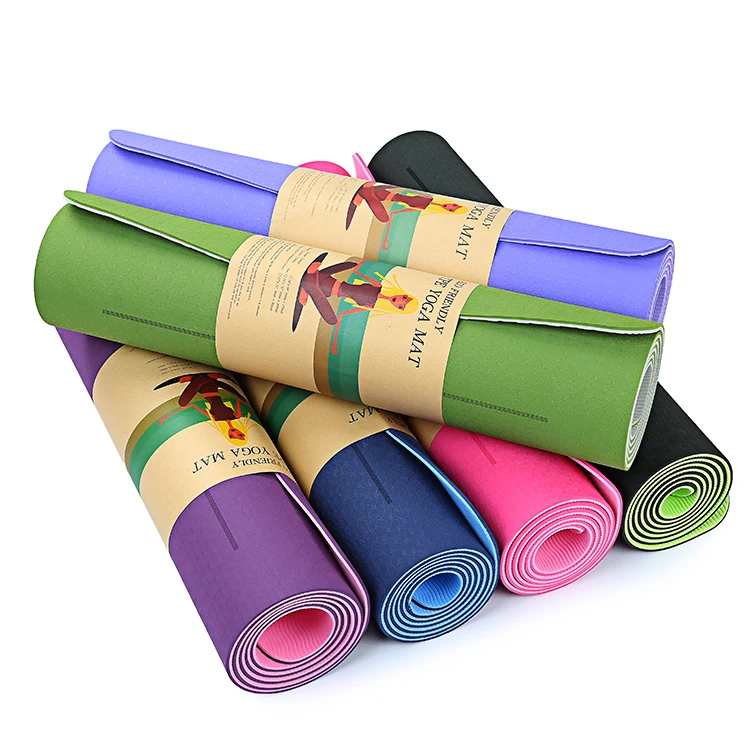 
Top quality anti-slip gymnastics mat TPE yoga fitness mat rolls 