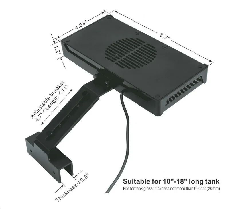 Touch Dimmable A30 Aqua Knight LED Aquarium Lights for LPS SPS Nemo