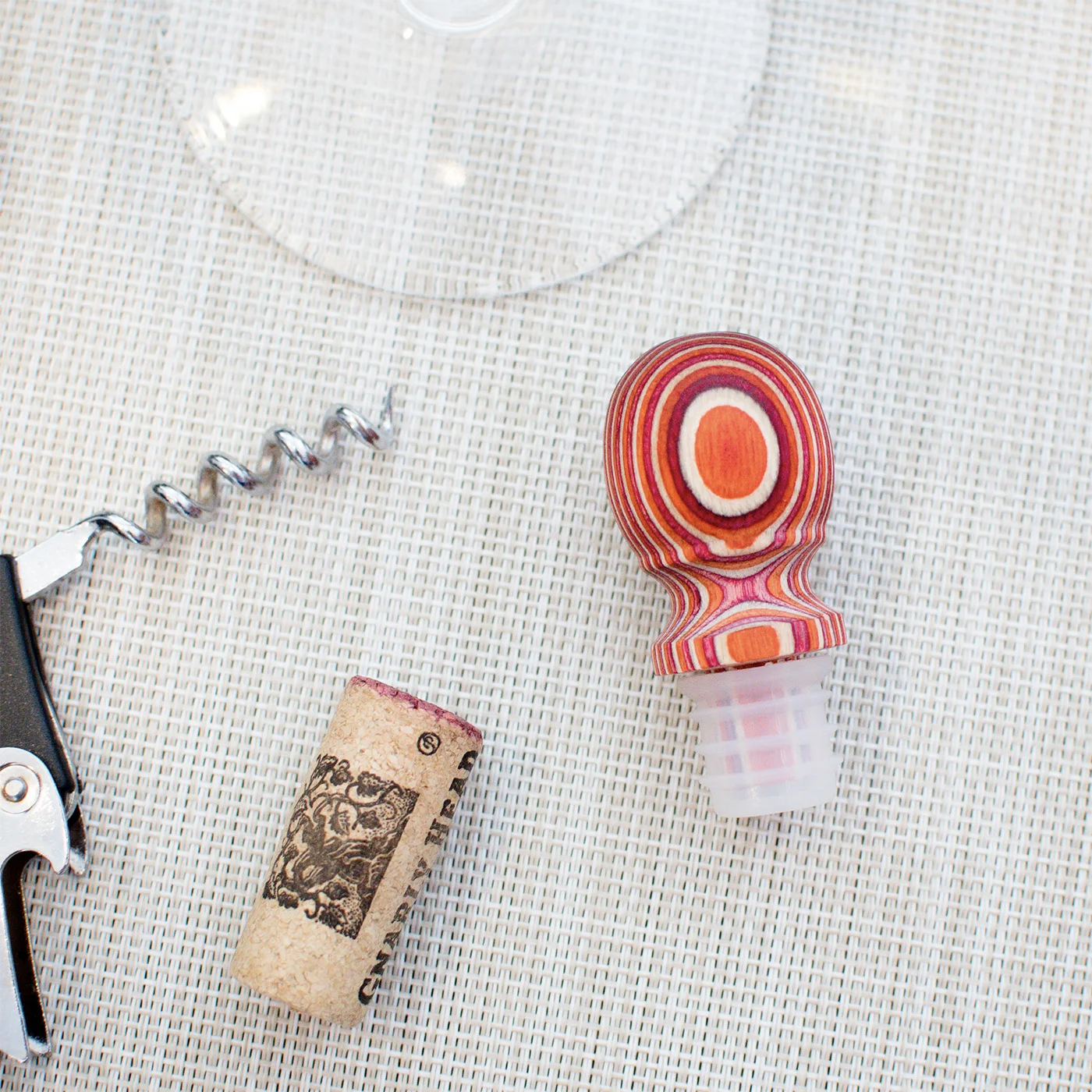 Customization Pakka Wooden Antiseptic Wine Accessories Gift Set Red Wine Bottle Stopper