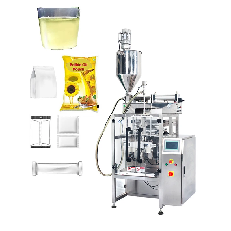 Vertical automatic bag stick sachet viscous liquid fill seal packing machine